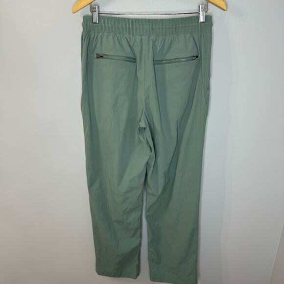 Athleta Pants Trekkie Straight Leg Crop Elastic Waist Drawstring Ankle Sz 10Tall - Picture 11 of 12